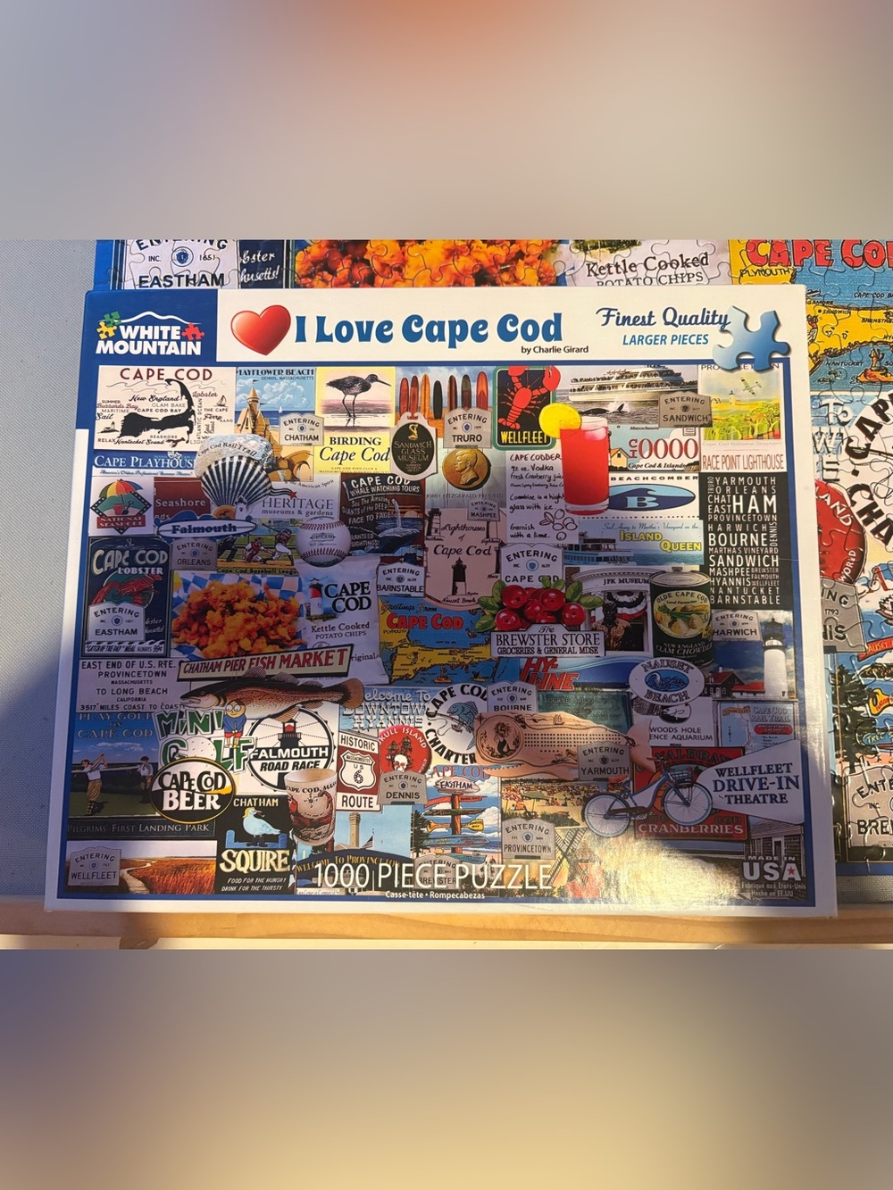 White Mountain I Love Cape Cod 1000 piece puzzle